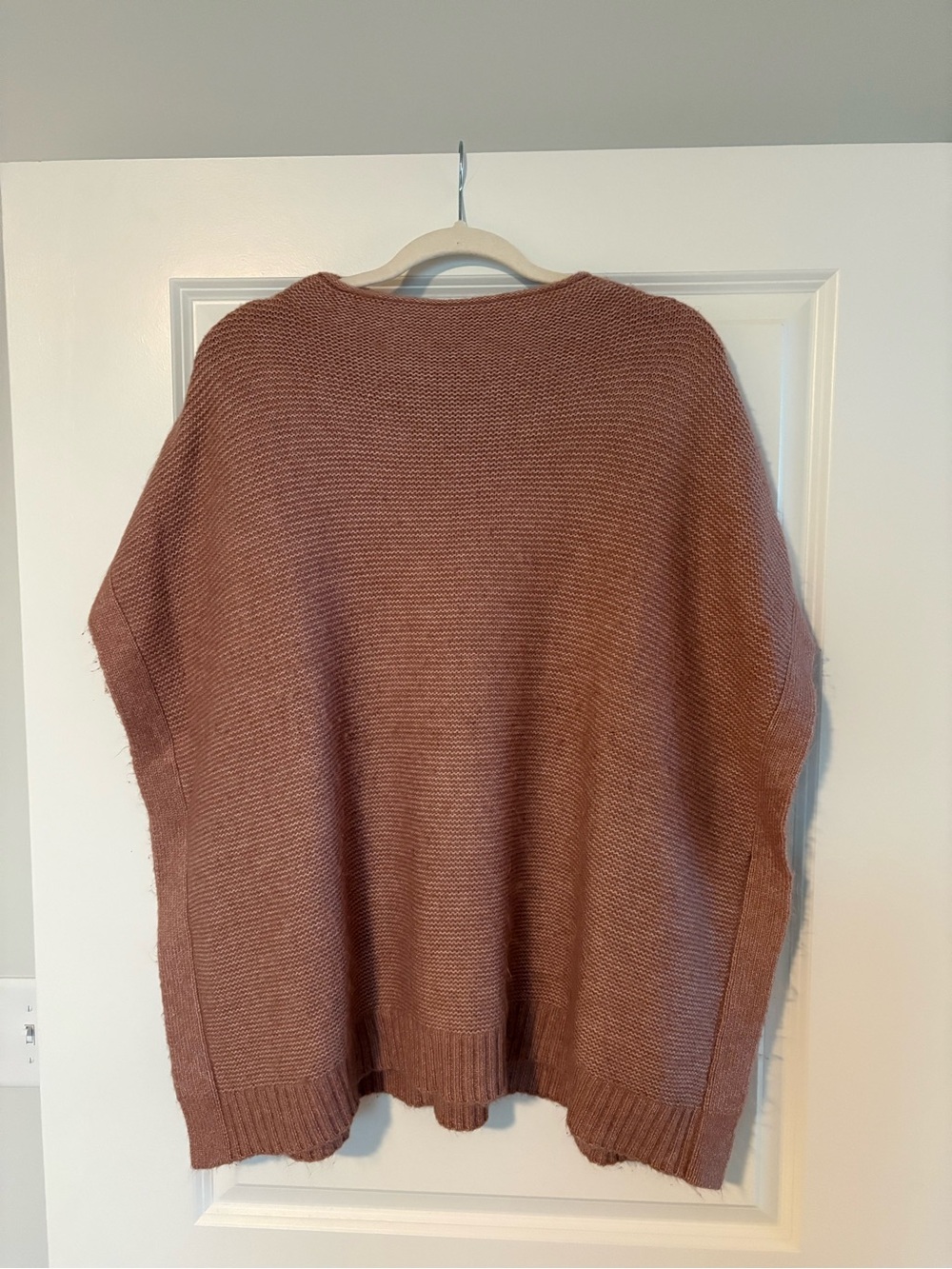 Universal Thread Dusty Rose Knit Poncho Sweater